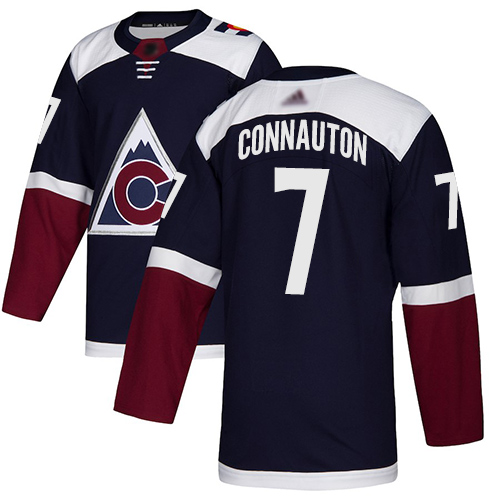 Adidas Colorado Avalanche Men #7 Kevin Connauton Navy Alternate Authentic Stitched NHL Jersey->winnipeg jets->NHL Jersey